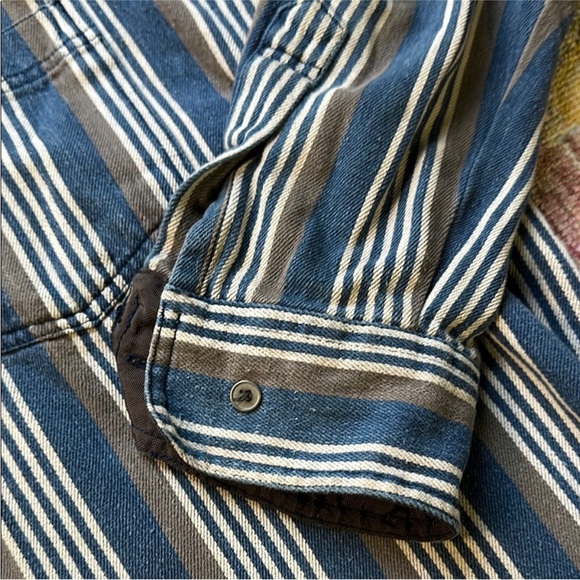 Vintage Baxter Brand Striped Button Down Shirt XL Hong Kong - Picture 6 of 6